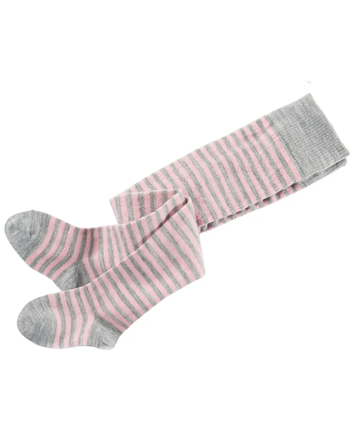 Baby Strumpfhose rose-geringelt Gr.00