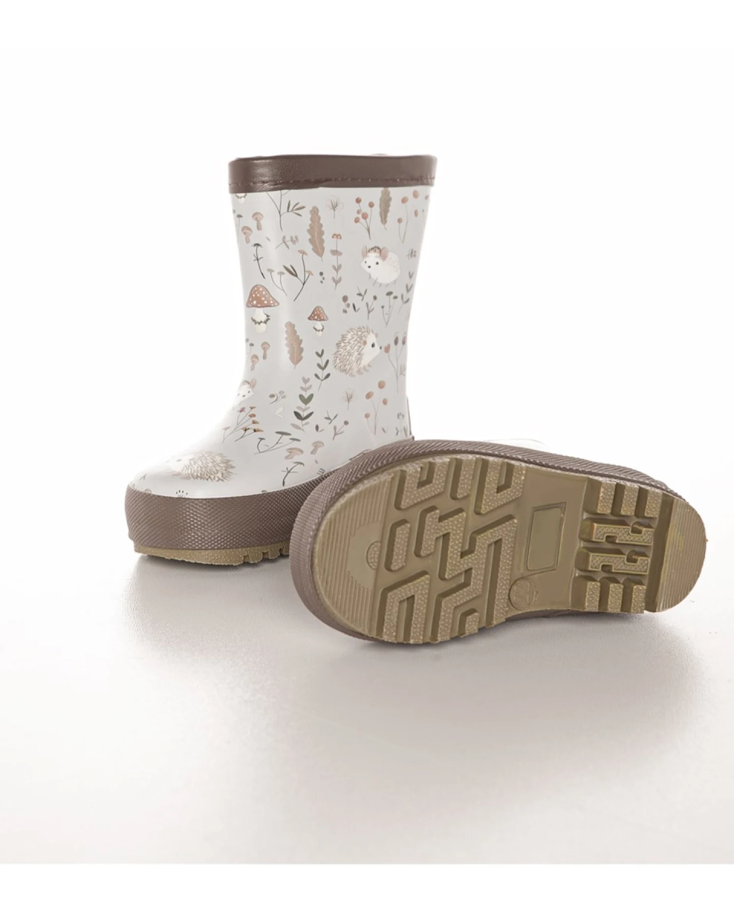 Kinder Gummistiefel "Igel" federgrau/braun Gr. 21 – Ansicht 2