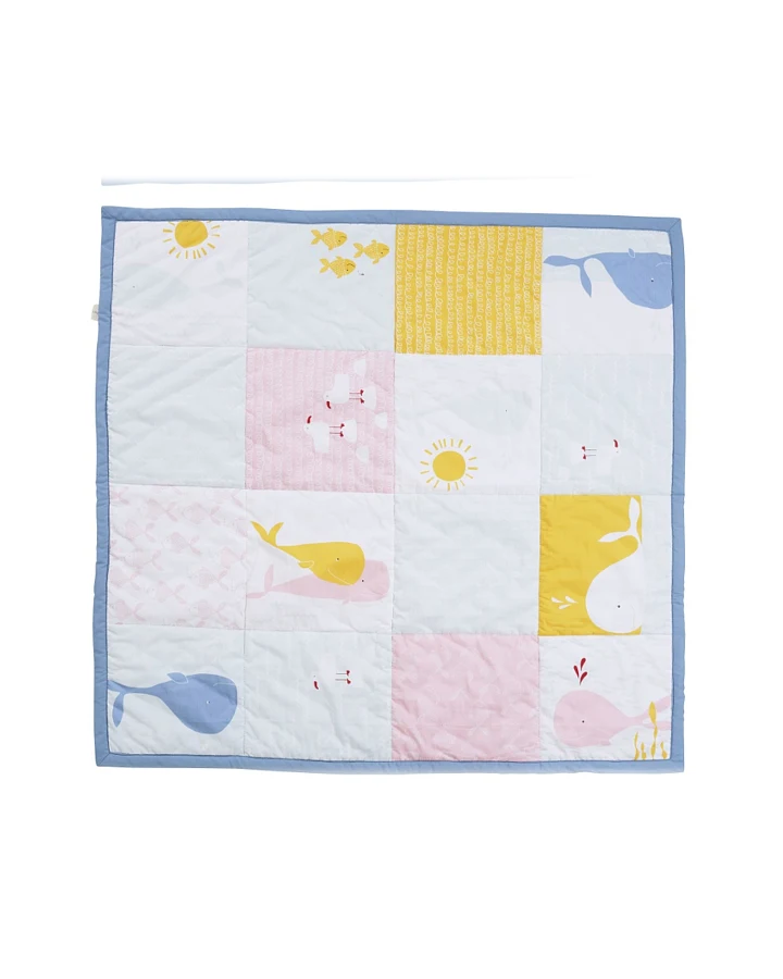 Krabbeldecke Patchwork Design Wal Maße 95 x 100 cm