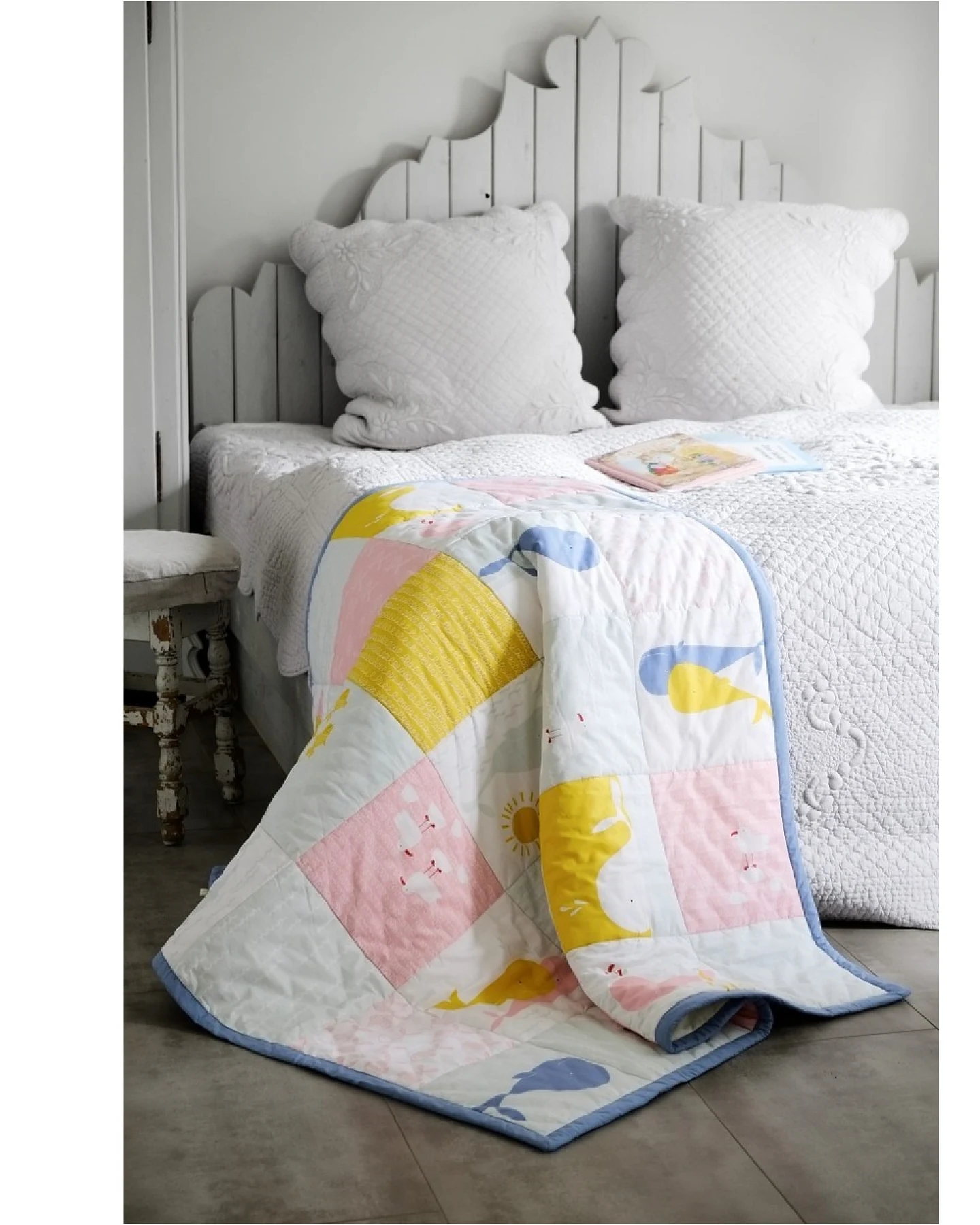 Krabbeldecke Patchwork Design Wal Maße 95 x 100 cm – Ansicht 2