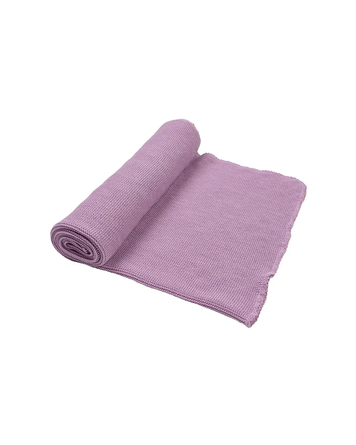 Wickeldecke Schurwolle (kbT) lilac ca. 80 x 90 cm