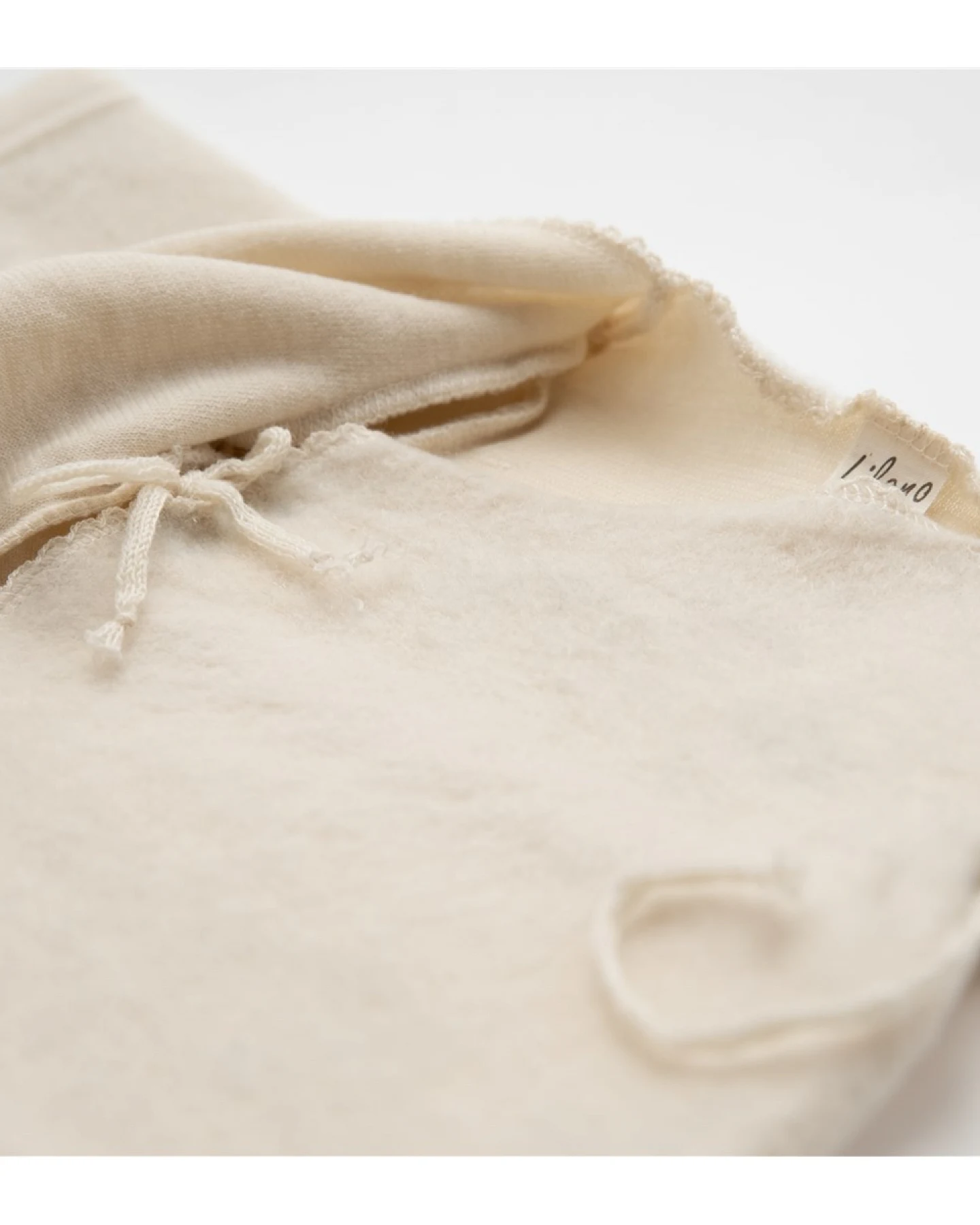 Lilano Baby Wickelshirt Bio-Merinowolle Plüsch natur Gr.56 – Ansicht 2