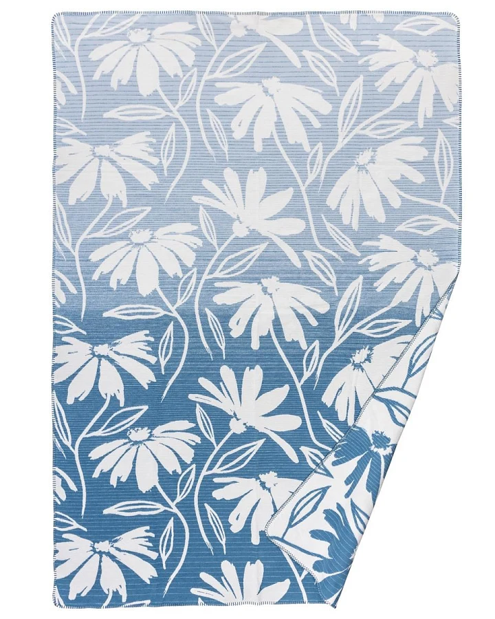 Jacquard-Wohndecke Ella sub blue ca. 150x200 cm, ca. 320g/m²