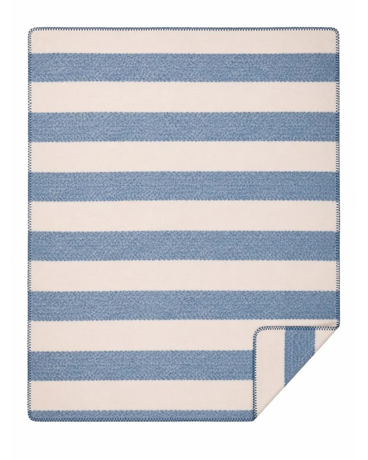 Jacquard-Wohndecke Ida bluestone ca. 150x220 cm, ca. 450g/m²