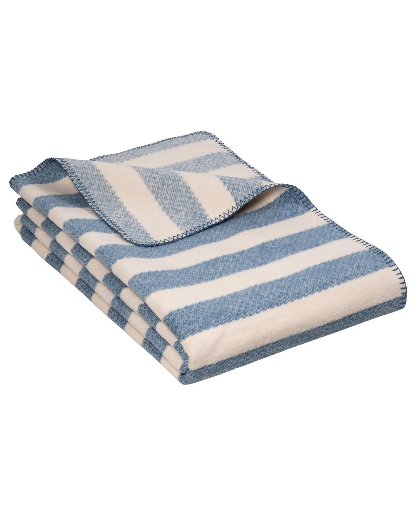 Jacquard-Wohndecke Ida bluestone ca. 150x220 cm, ca. 450g/m² – Ansicht 2