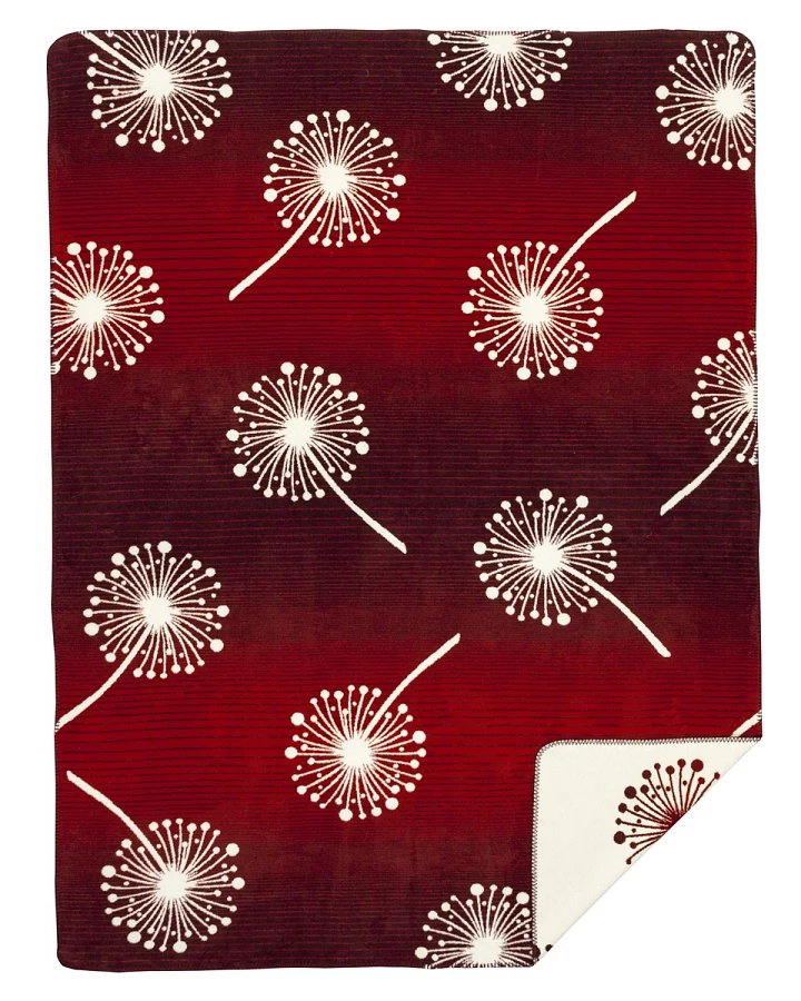Jacquard-Wohndecke Pusteblume rotbuche ca. 150x200 cm, ca. 450g/m²