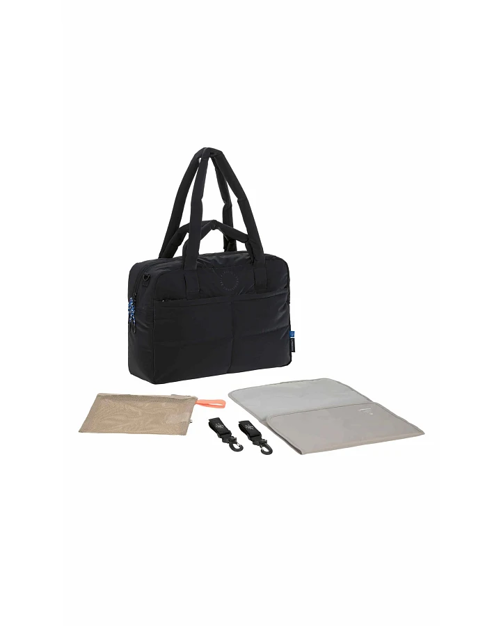 Wickeltasche - Everyday Bag, Schwarz 43 x 15,5 x 31 cm