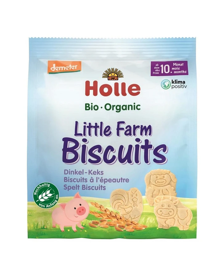 Holle Bio Dinkel-Kekse Little Farm Biscuits 100 g