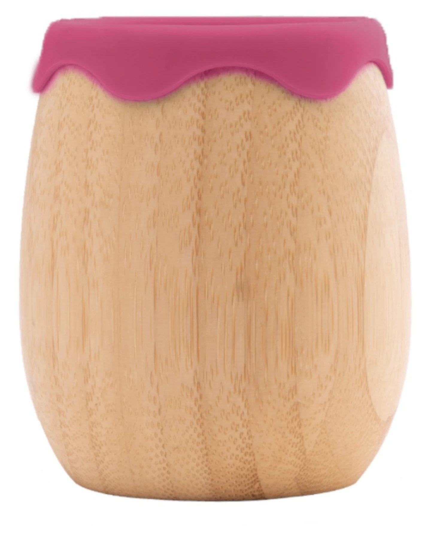 Kindergeschirr Becher, aus Bambus, kirsch Maße 9 x 6 cm – Ansicht 2