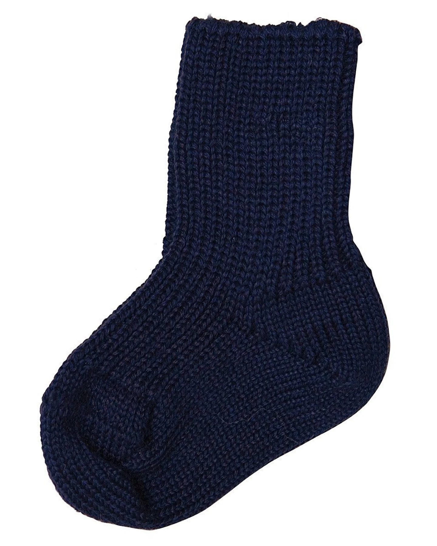 Dicke Baby Socken Bio-Schurwolle marine Gr. 01 – Ansicht 2