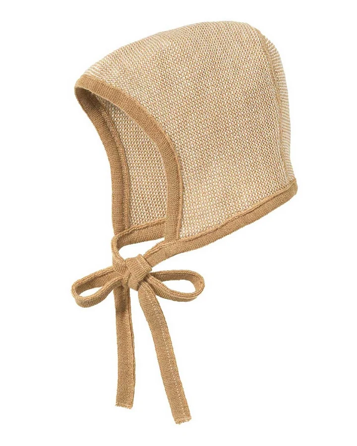 Disana Baby Strickmütze Bio-Merinowolle karamell-natur Gr.1 (ca. 42-46 cm für 3-6 Mon.)