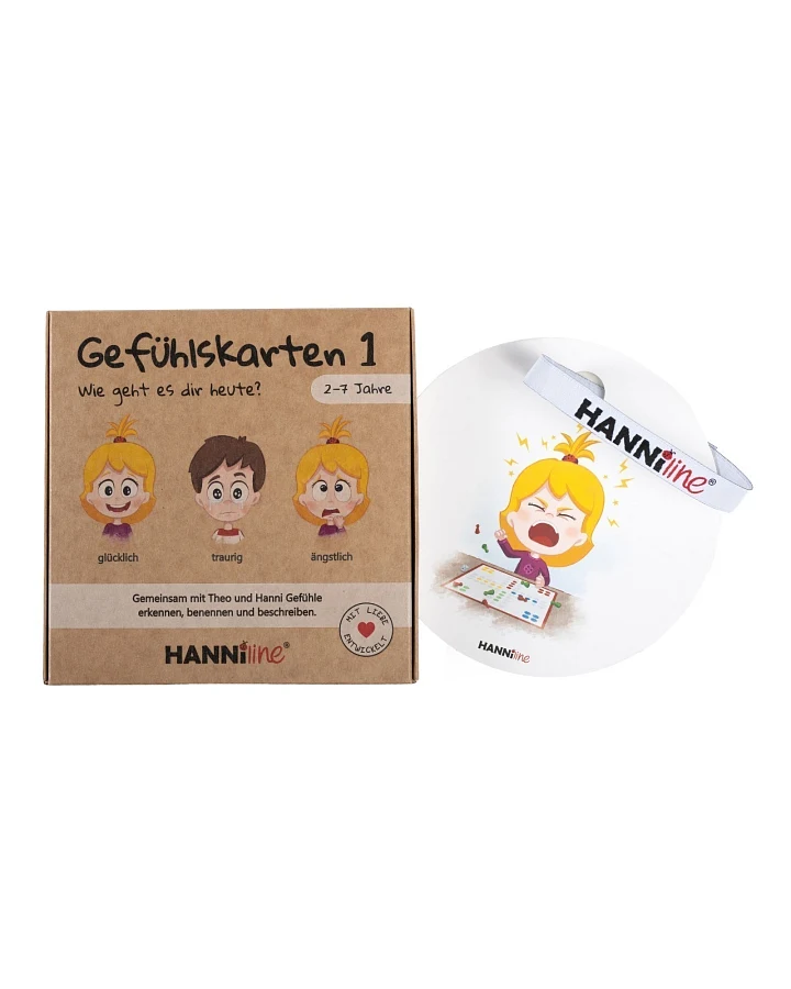 Gefühlskarten für Kinder zwischen 2-7 Jahren 20 Motive und Gefühlsuhr Maße 15 x 15 x 2 cm