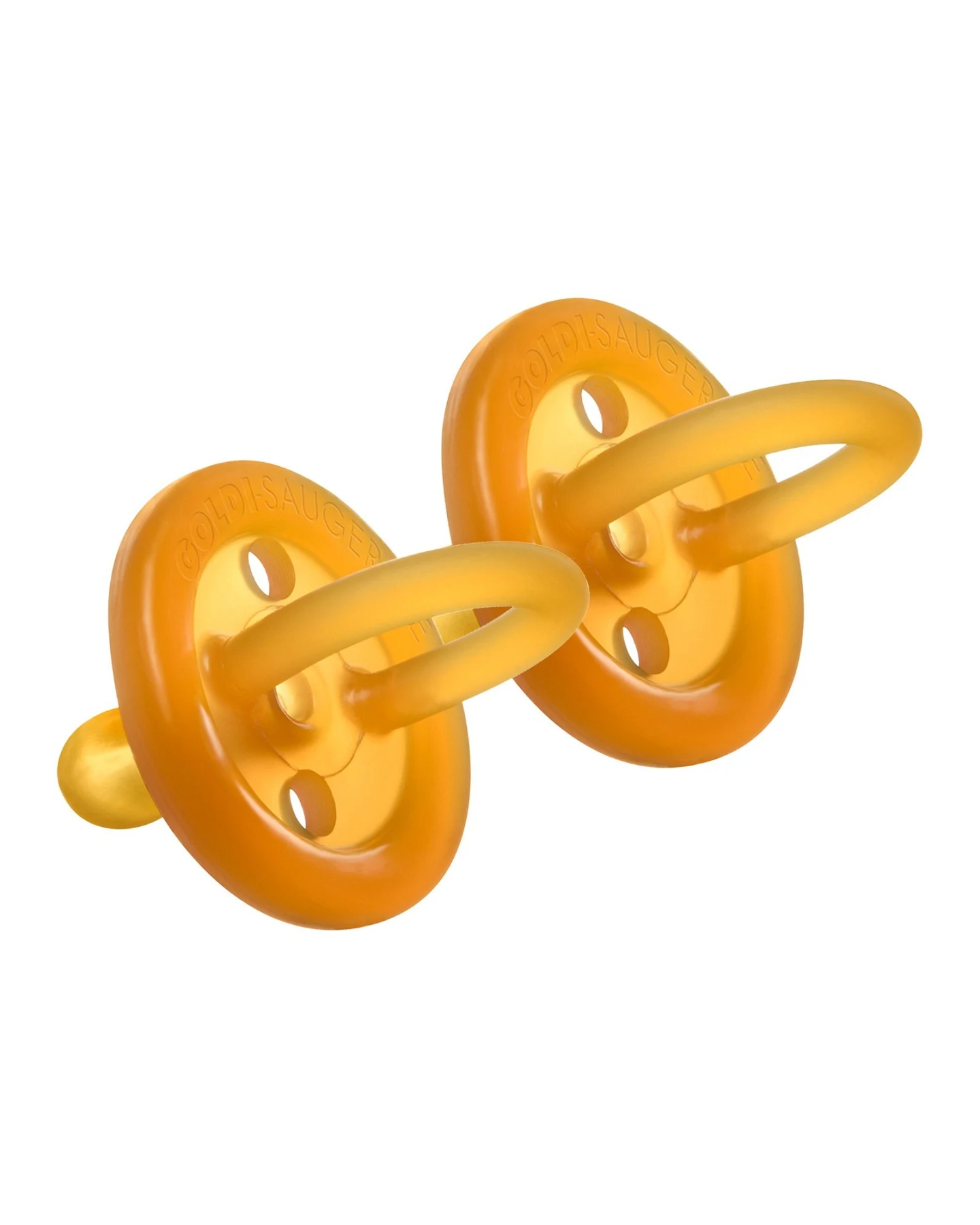 Goldi Beruhigungssauger, Naturkautschuk Schnuller, symmetrisch, 2er Set 2 Stück, 3-24 Monate – Ansicht 2