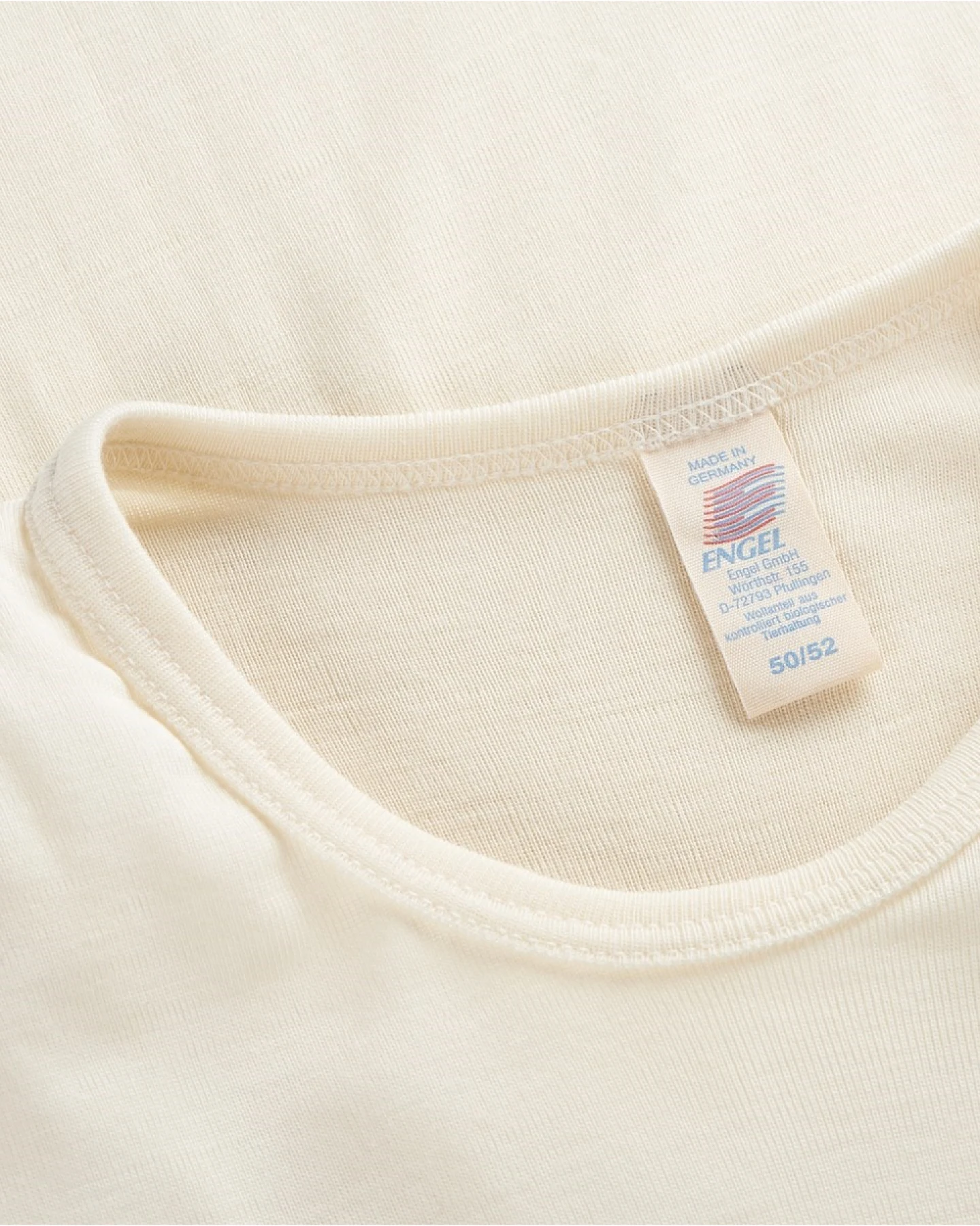 Engel Natur Langarm Unterhemd Unisex natur Gr.46/48 – Ansicht 2