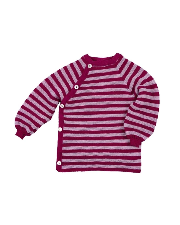 Baby Jacke Schlüttli Bio-Merinowolle beere-lilac Gr.50/56