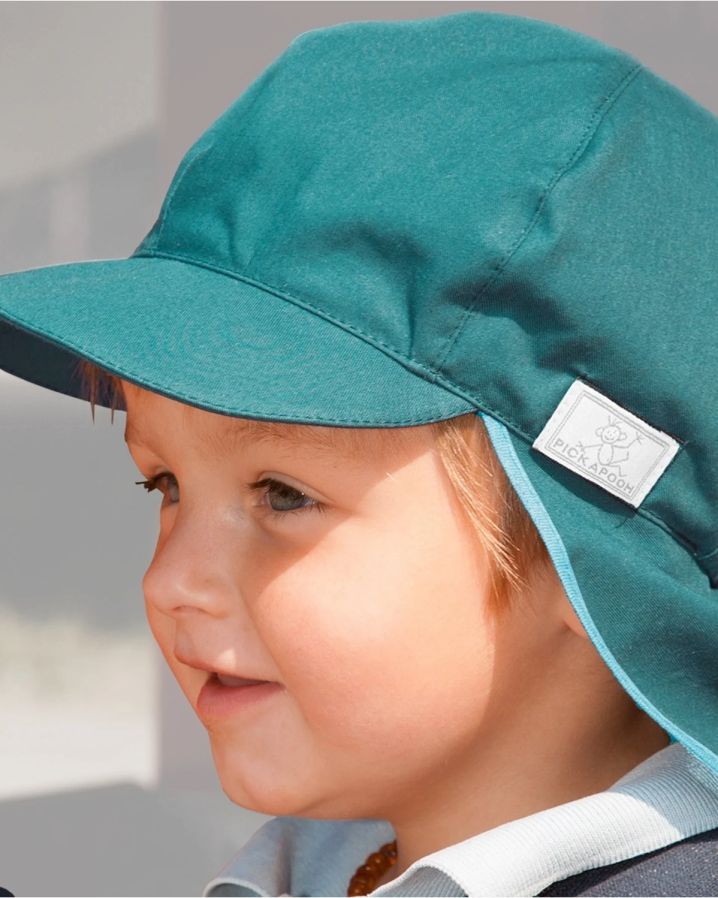Pickapooh Baby und Kinder Mütze UV-80 caribbean sea Gr.56 – Ansicht 2