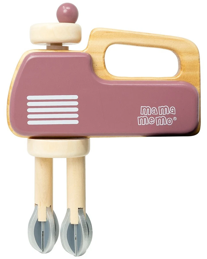 Kinder Handmixer aus Holz kirschblüte Maße 17 x 13 x 4,5 cm