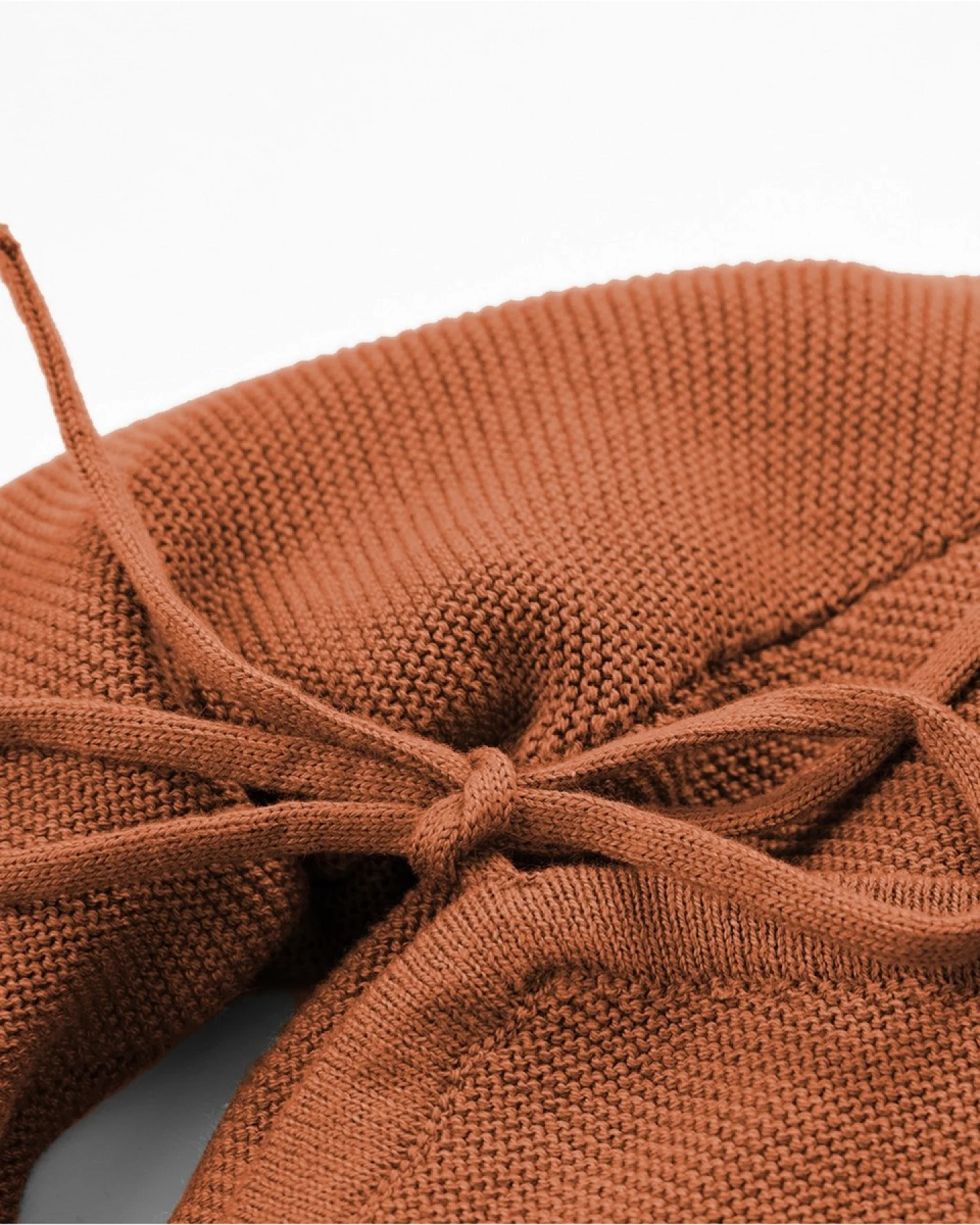 Baby und Kinder Jacke zum Wickeln Strick-Qualität Bio-Baumwolle terra Gr. 98/104 – Ansicht 2