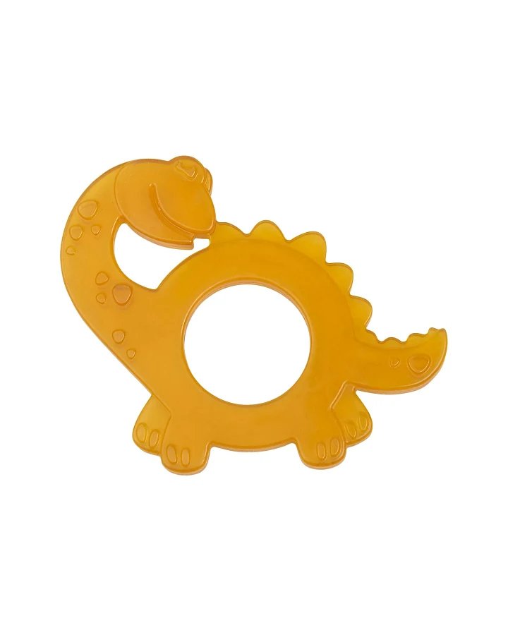Bio-Beißring "Dinosaurier" aus Naturkautschuk 10,8 x 9 x 0,5 cm