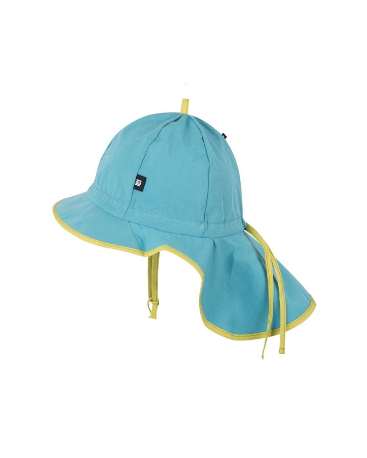PURE PURE by Bauer Baby und Kinder Sonnenschutz Mütze mit Bindebändern UV 50 artic Gr. 47