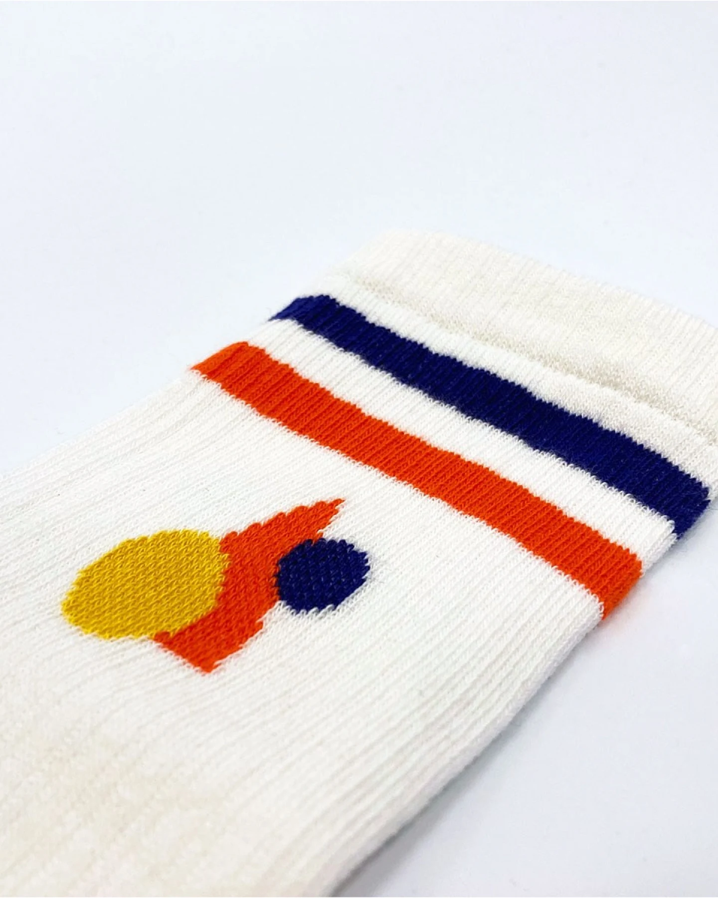 Damen Tennissocken Bio-Baumwolle Geo Rakete Gr.39-42 – Ansicht 2