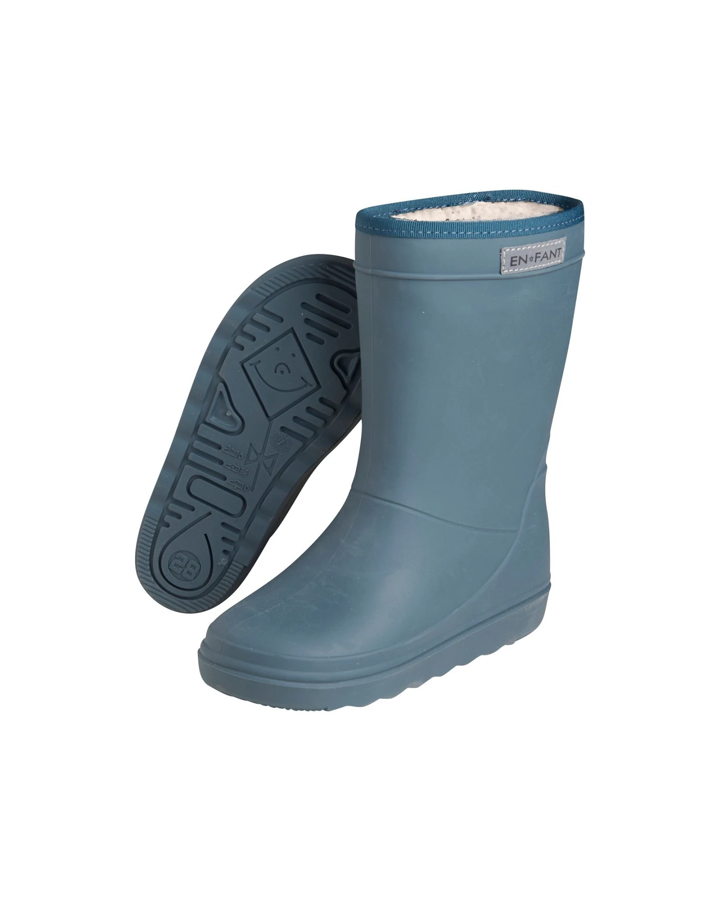 Kinder Thermo Gummistiefel mit Schurwoll-Fell dark slate Gr.23 – Ansicht 2