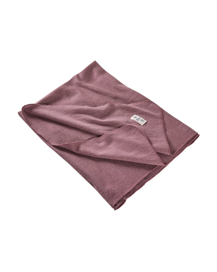 Lilano Babydecke Bio-Merinowolle Seide mauve Maße 80 x 90 cm
