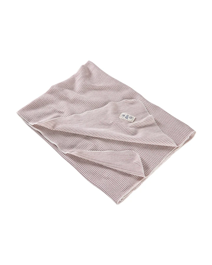 Lilano Babydecke Bio-Merinowolle Seide mauve-natur Maße 80 x 90 cm