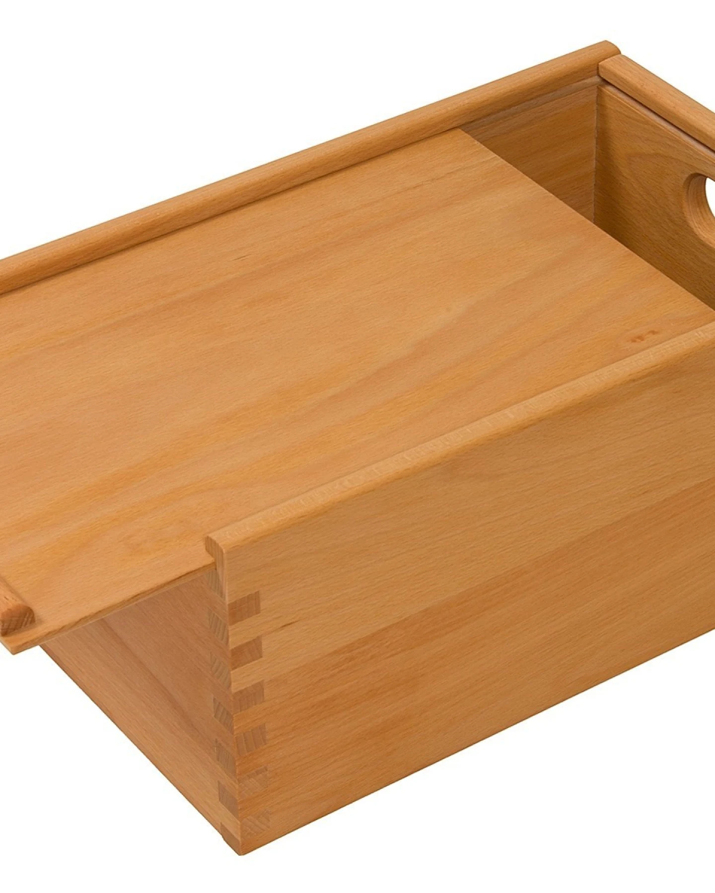 Spielzeugkiste klein mit Deckel, Buche Massivholz, geölt Maße 39 x 17,8 x 25 cm (B x H x T) – Ansicht 2