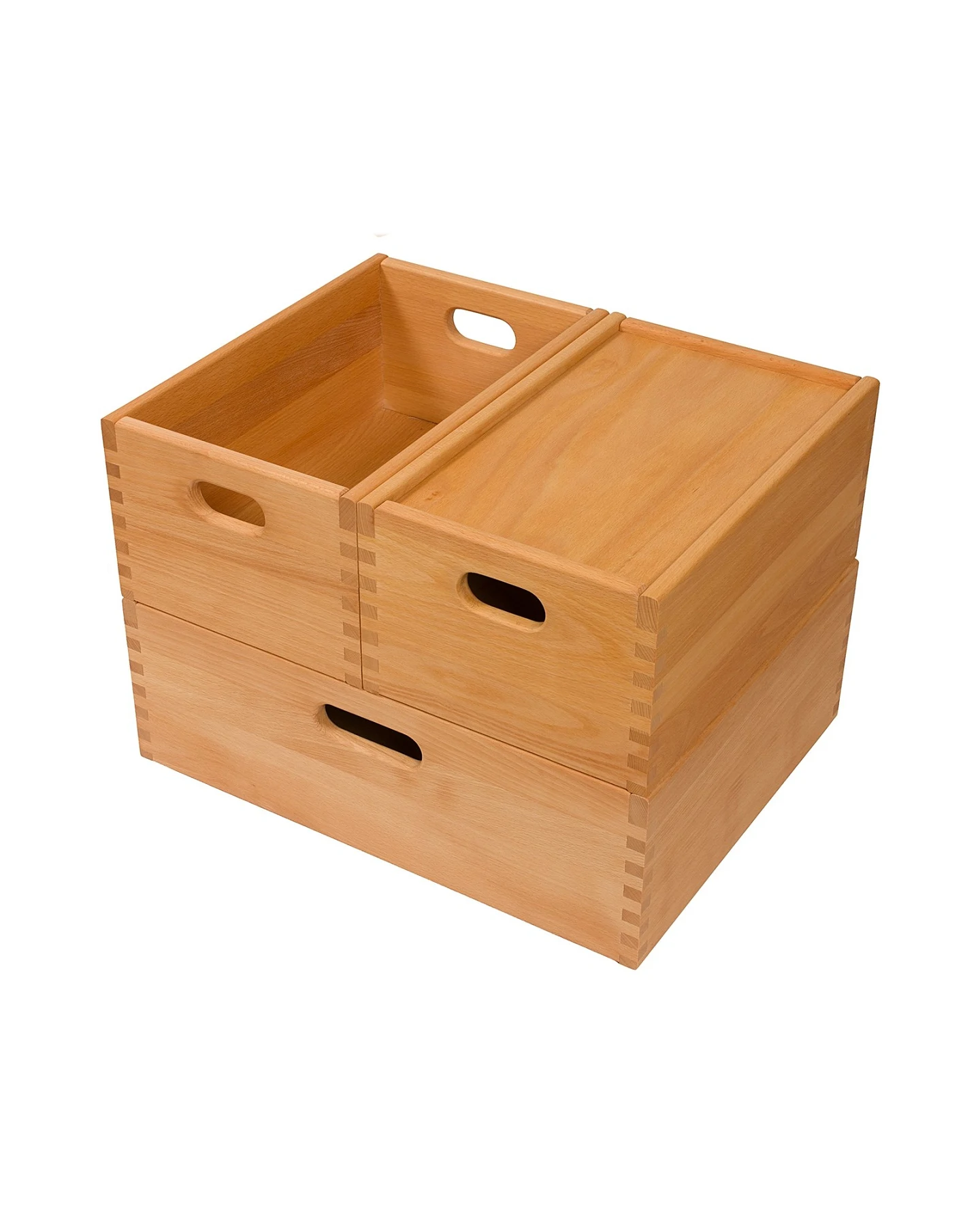 Spielzeugkiste klein, Buche Massivholz, geölt Maße 39 x 17,8 x 25 cm (B x H x T) – Ansicht 2