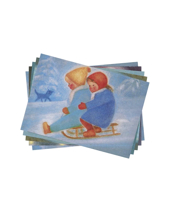 Postkarten Winter 5 Stück