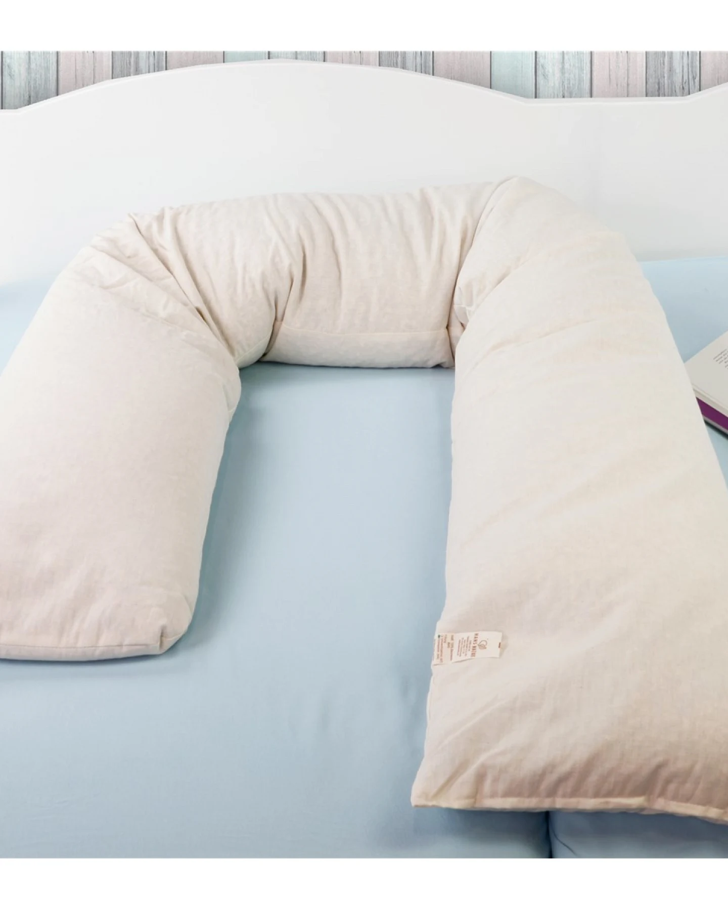 Stillkissen, 200 cm, Dinkelspreufüllung (kbA) Gewicht 4 kg – Ansicht 2