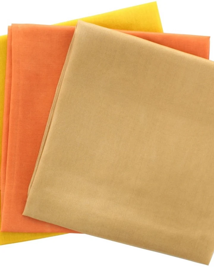 Jahreszeitentücher 3er-Set 100% Seide, 55 x 55 cm Herbst