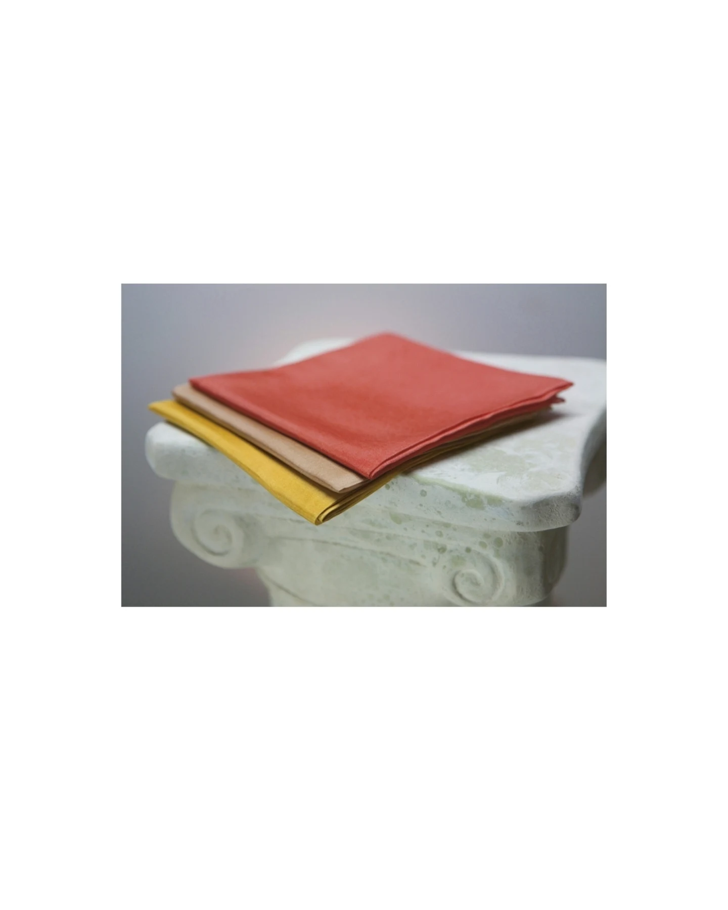 Jahreszeitentücher 3er-Set 100% Seide, 55 x 55 cm Herbst – Ansicht 2