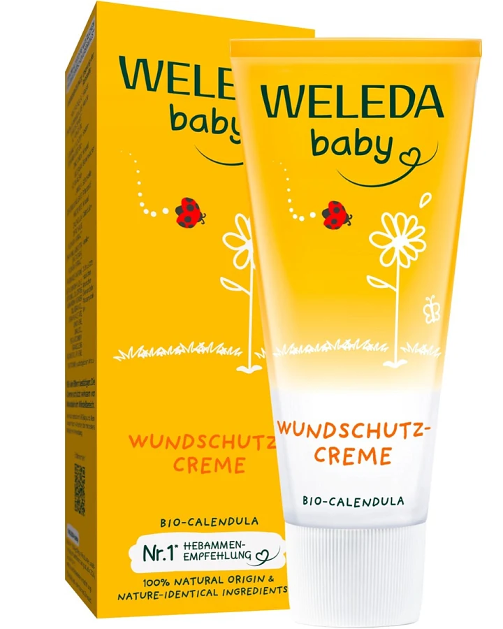 Weleda Calendula Wundschutzcreme - pflegt und schützt vor Wundsein im Windelbereich 75 ml