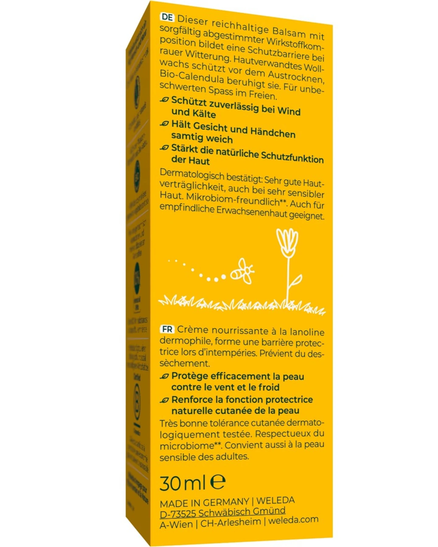 Weleda Calendula Wind- und Wetterbalsam - intensiver Schutz 30 ml – Ansicht 2