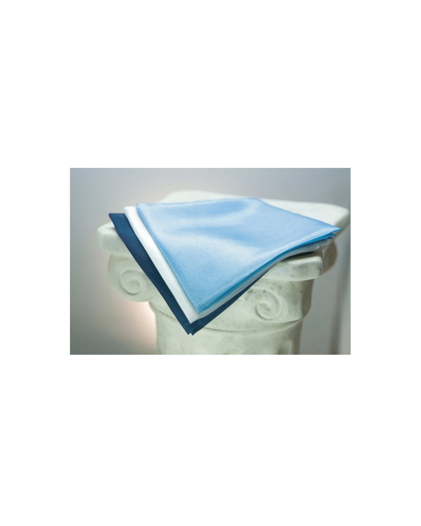 Jahreszeitentücher 3er-Set 100% Seide, 55 x 55 cm Winter – Ansicht 2