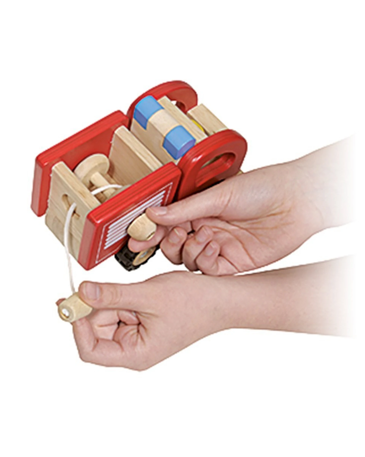 goki Feuerwehrwagen aus Massivholz 16,7x9,1x10,5 cm – Ansicht 2