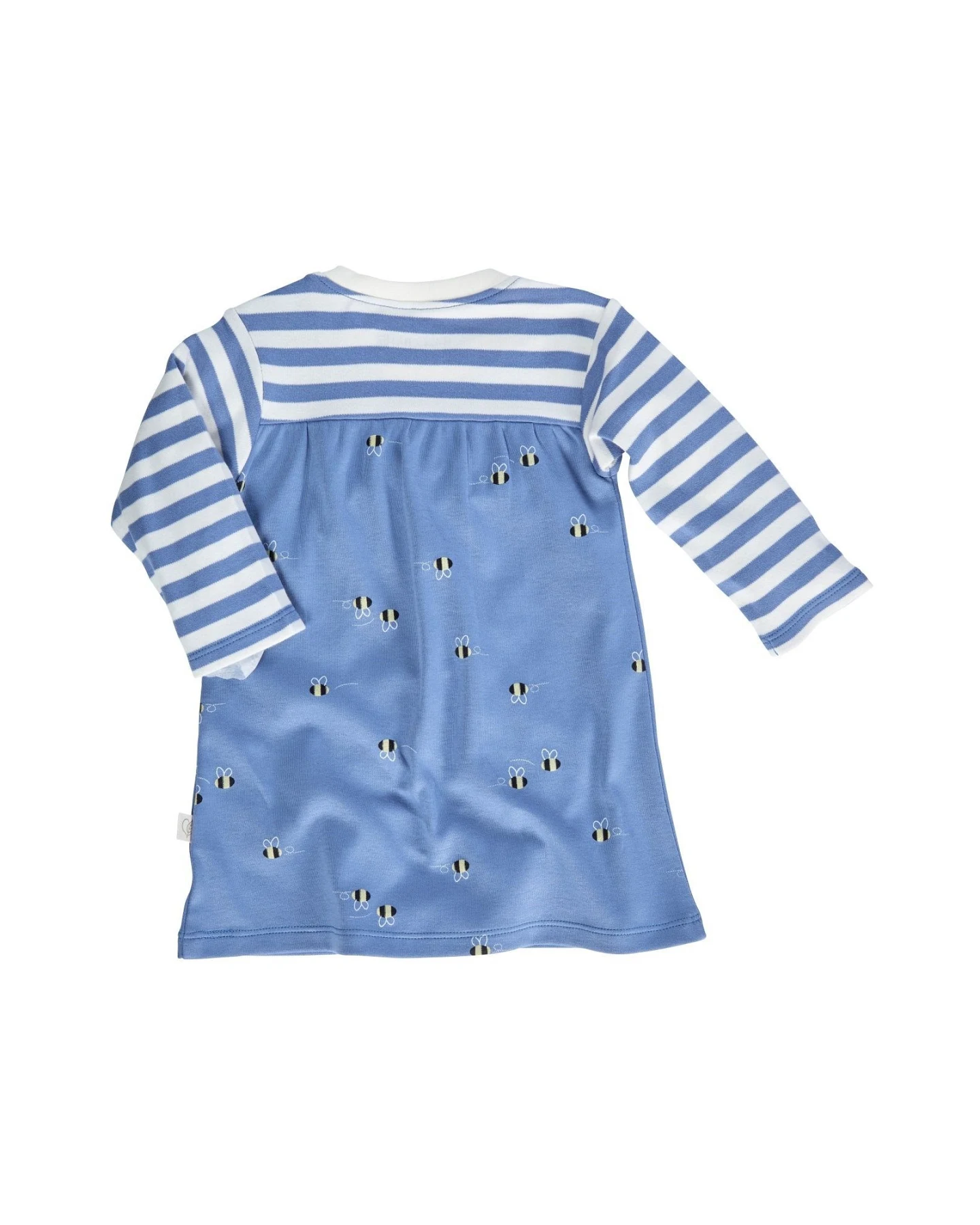 Baby Kleid Langarm Bio-Baumwolle Biene blau Gr.50/56 – Ansicht 2