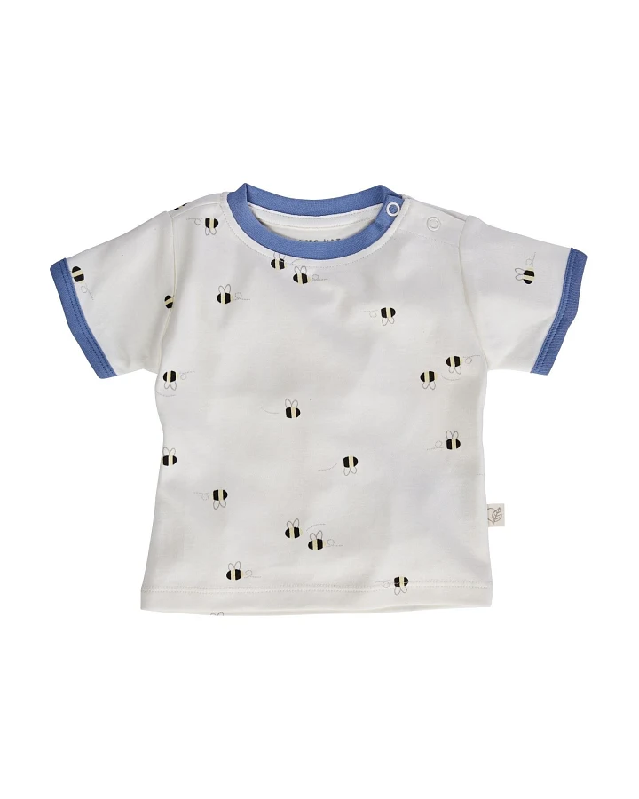 Baby T-Shirt Bio-Baumwolle Biene blau Gr.50/56