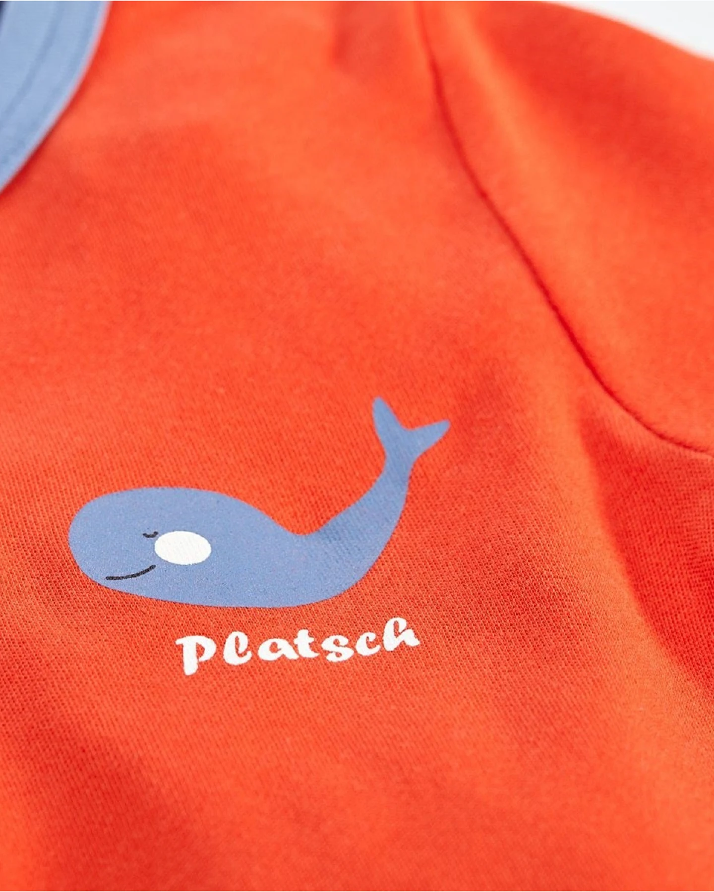 Kinder T-Shirt Bio-Baumwolle rot mit Druck Gr.110/116 – Ansicht 2