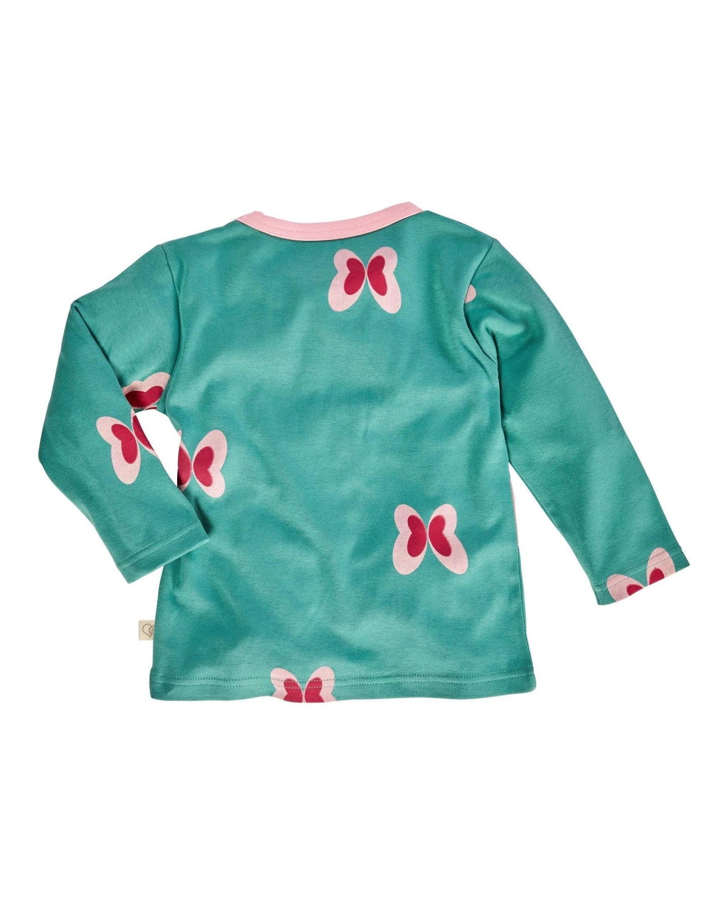 Kinder Langarmshirt Bio-Baumwolle Schmetterling rosa Gr.122/128 – Ansicht 2