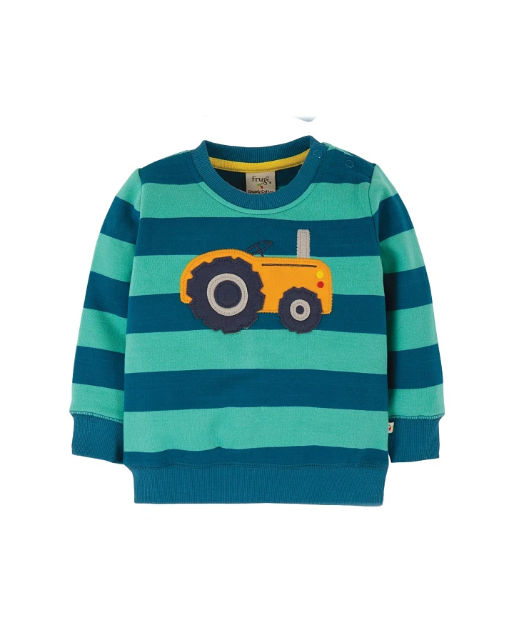 Frugi Baby und Kinder Langarmshirt Traktor Gr.3 (6-12 Monate)