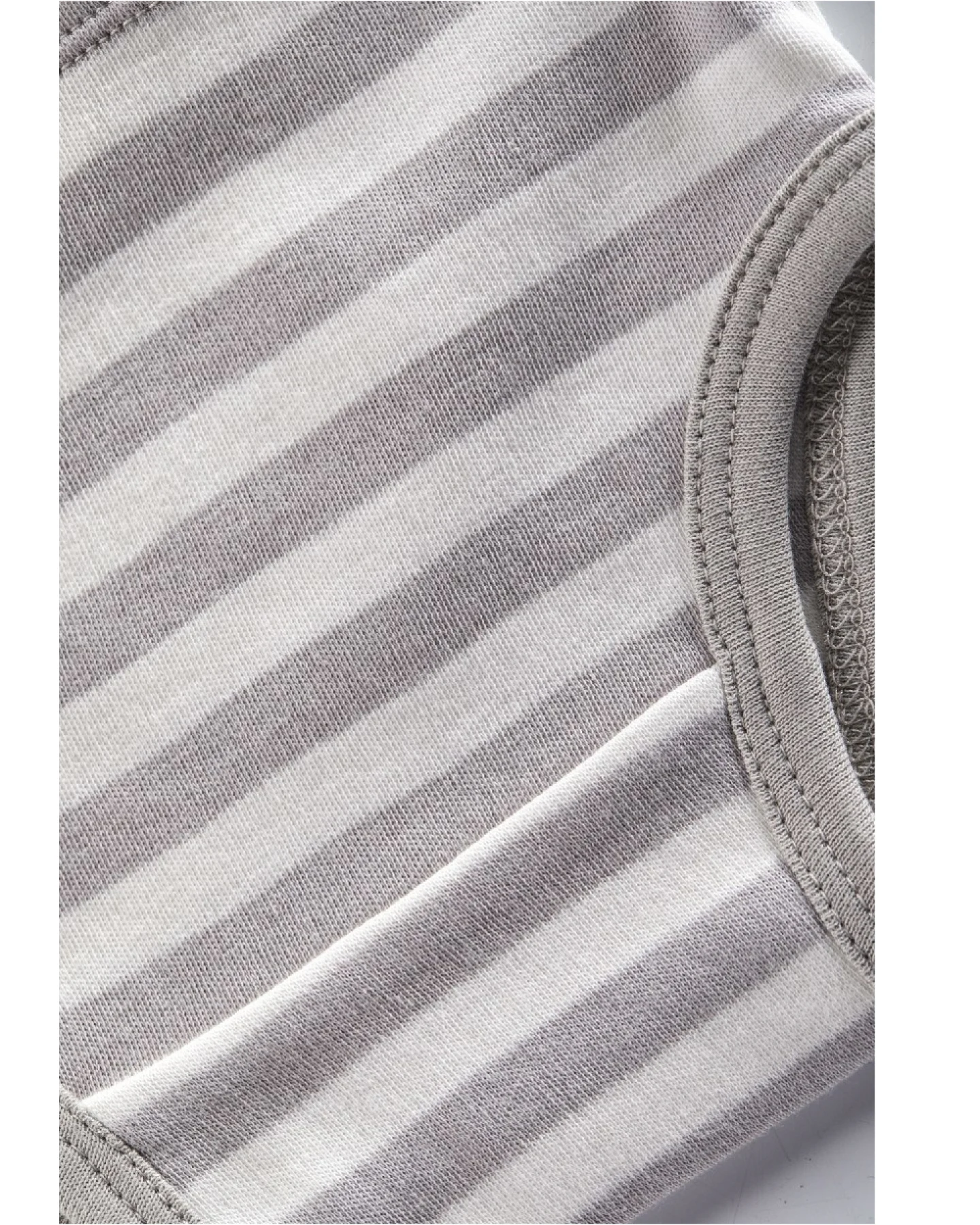 Kinder Slip Bio-Baumwolle grau-off white Gr.86/92 – Ansicht 2