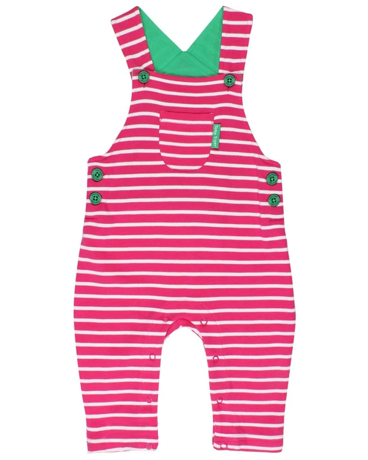Baby und Kinder Latzhose pink-gestreift Gr.98