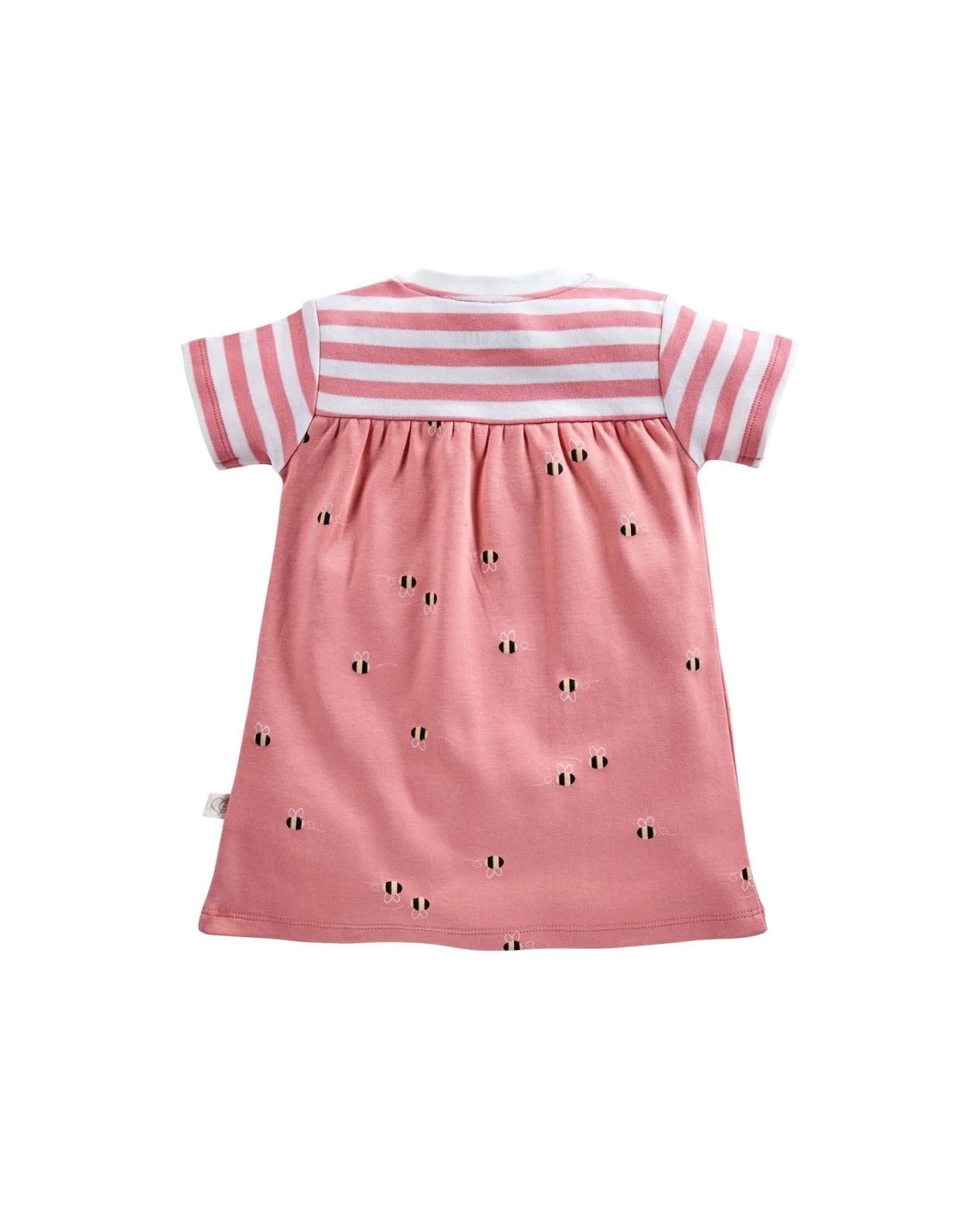 Baby Kleid Kurzarm Bio-Baumwolle Biene rosa Gr.50/56 – Ansicht 2