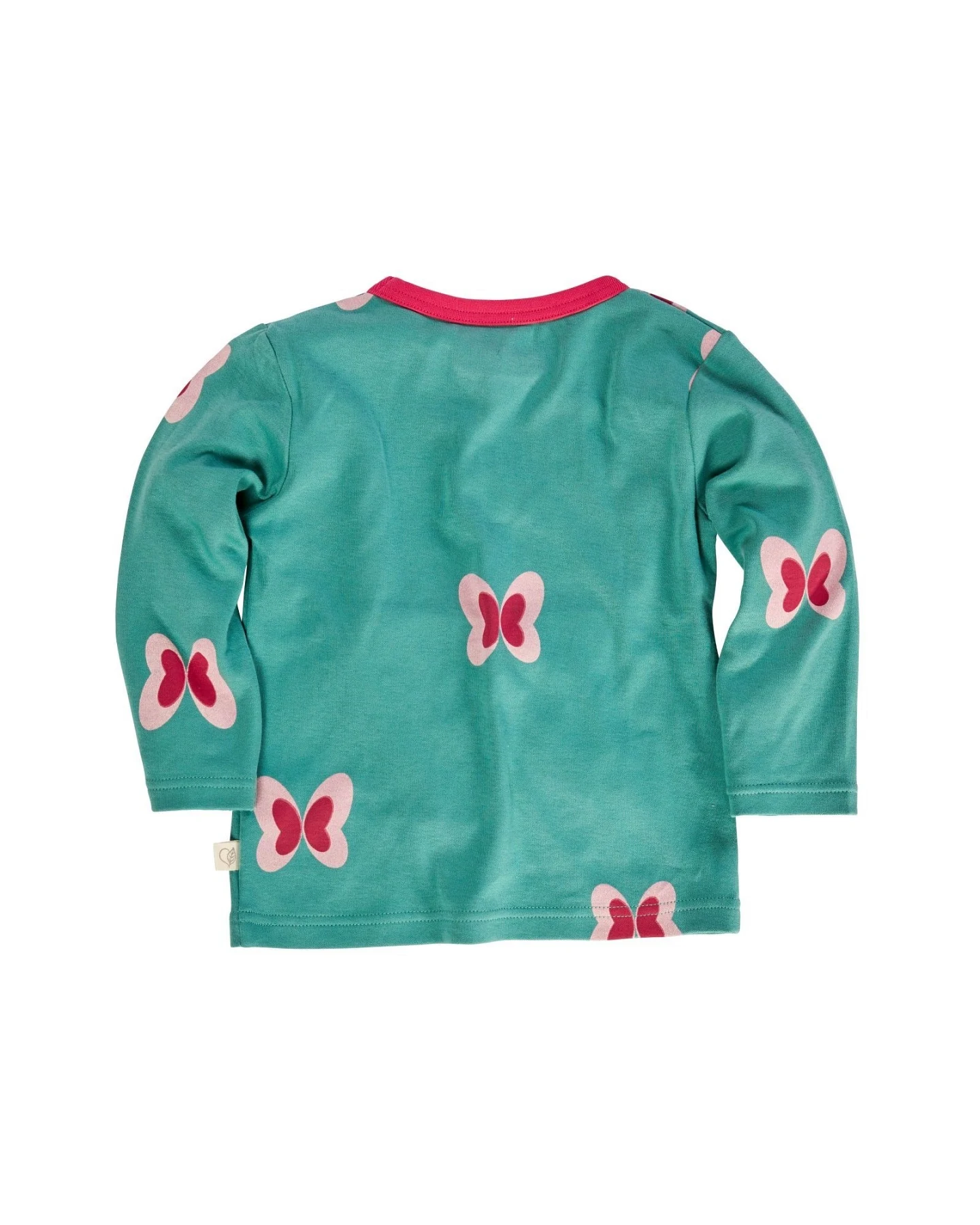 Kinder Langarmshirt Bio-Baumwolle Schmetterling pink Gr.98/104 – Ansicht 2