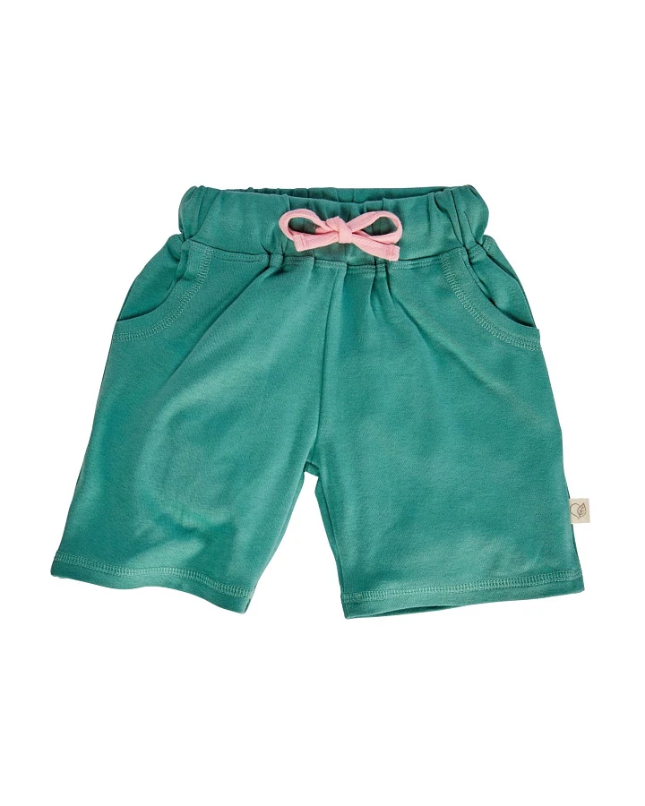 Kinder Shorts Bio-Baumwolle grün Gr.86/92