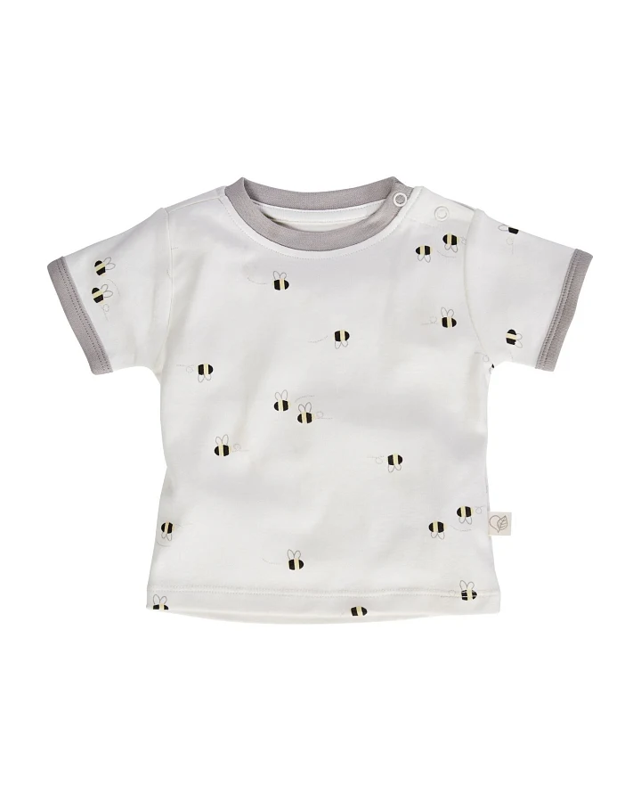 Baby T-Shirt Bio-Baumwolle Biene grau Gr.62/68