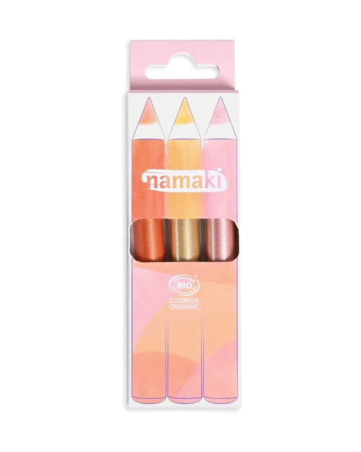 Produktseite: Kinderschminkstifte Glitzer "Jumbo", 3er-Set Kupfer, Gold, Rose